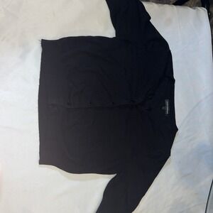 Express Design Studio Women's‎ Black Button Down Cardigan Sweater Size L 297